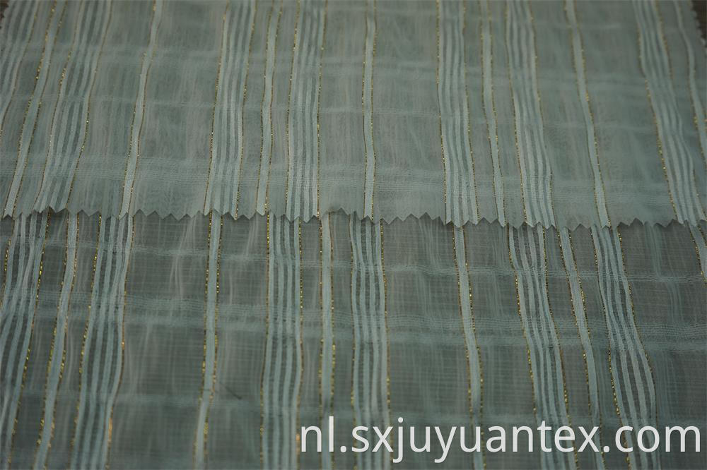 Gold Lurex Stripe Dobby Fabric